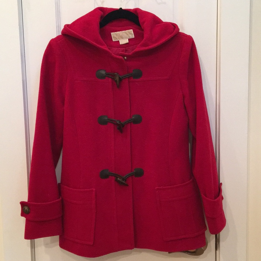 Wool toggle coat